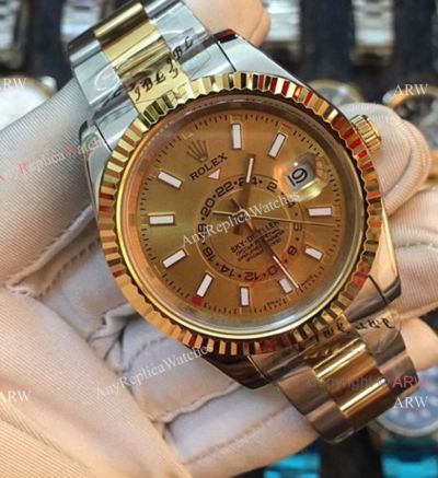 Cheap Replica Rolex Sky Dweller 2-Tone Watch
